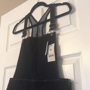 Topshop Overall Pinafore Dress